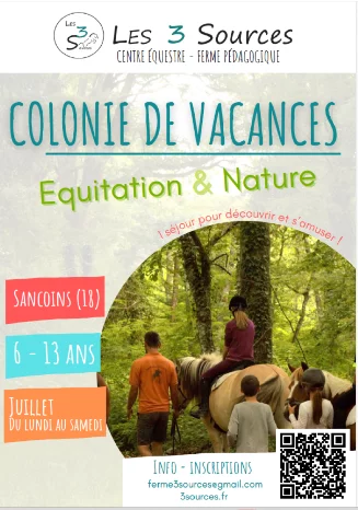 Colonies de vacances équitation et nature