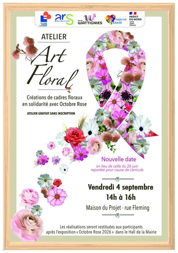 Atelier d'art floral - Exposition Octobre rose 2026 🌹