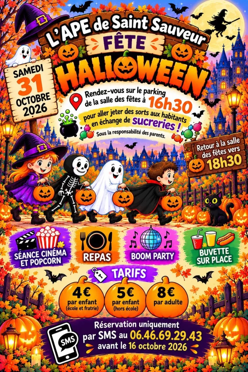L'APE de Saint-Sauveur fête Halloween