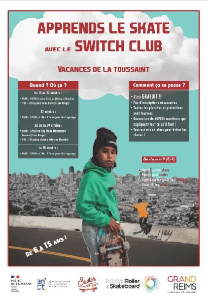 Apprends le skate avec le Switch Club