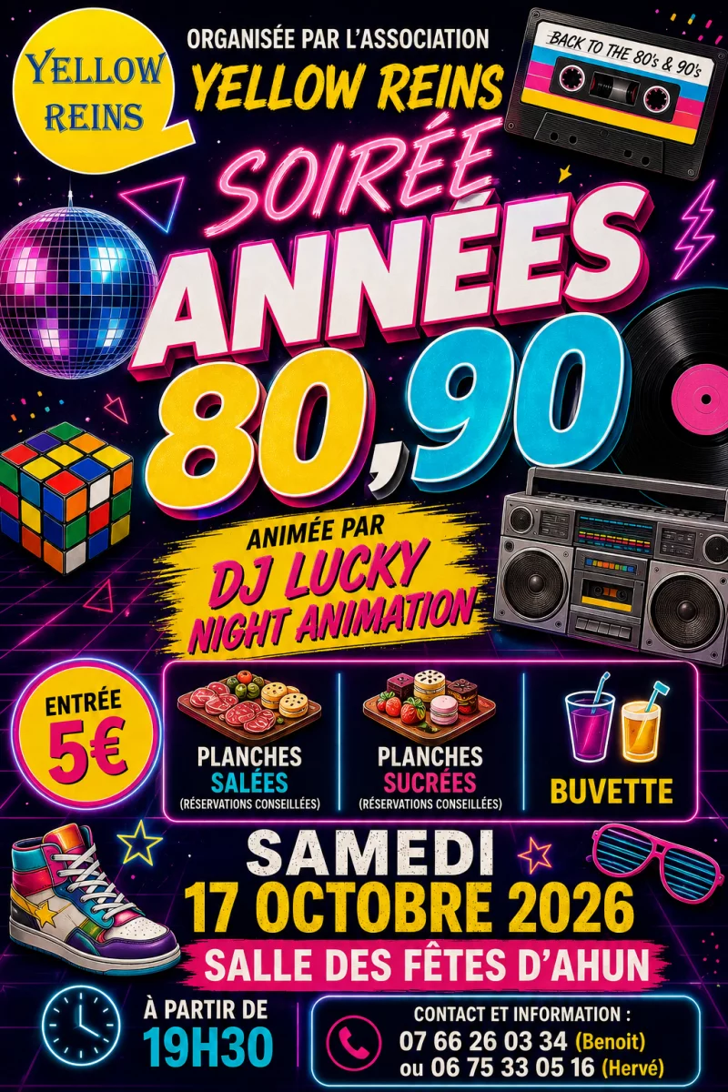 SOIRÉE ANNÉE 80/90