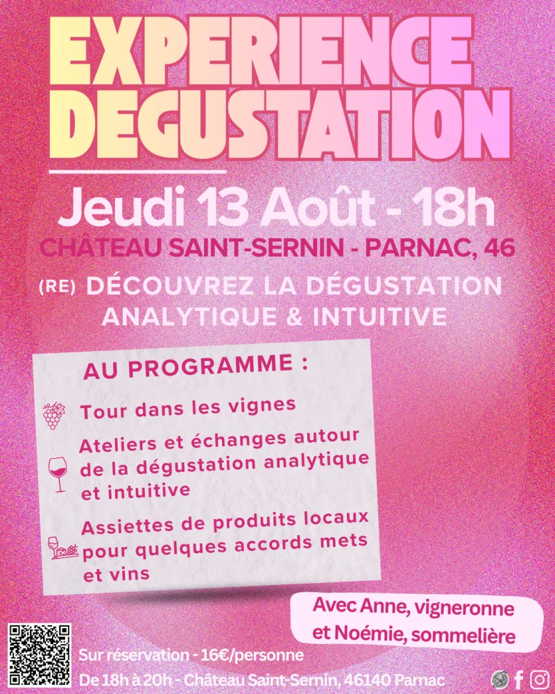 Expérience dégustation