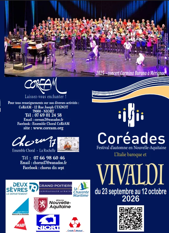 Festival Les Coréades - Concert Vivaldi à Niort