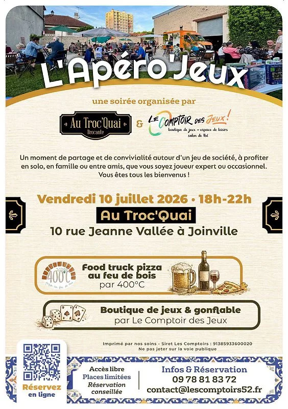 Soirée apéro'jeux