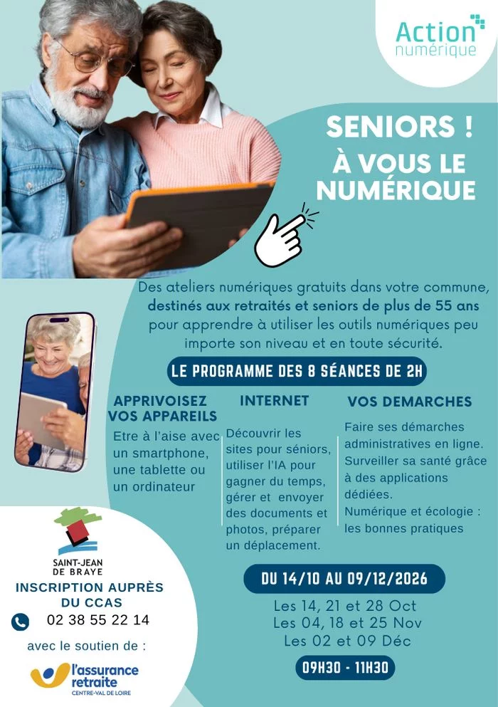 A vous le Numérique Seniors ! à Saint Jean de Braye