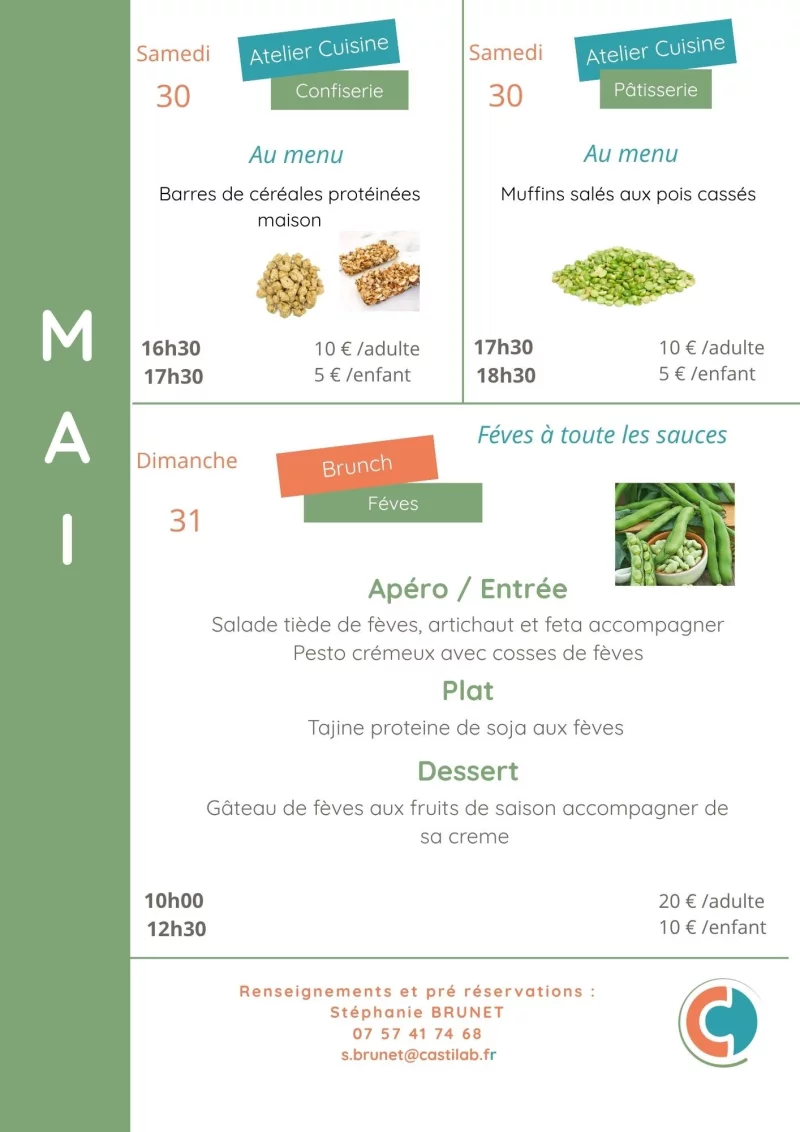 Ateliers culinaires Bio d'Ici