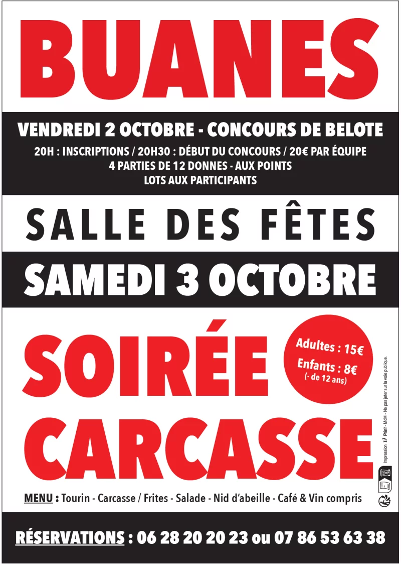Soirée carcasses