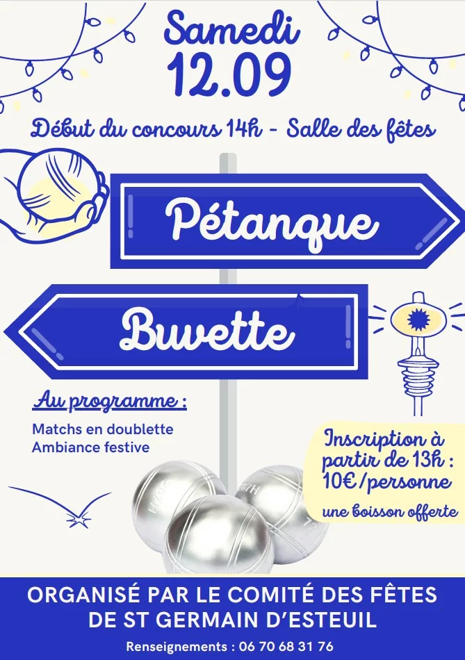 Concours de pétanque et Soirée "moules-frites"
