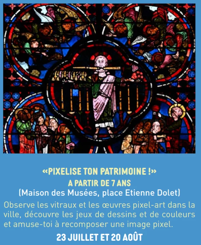 Atelier enfant : «Pixelise ton patrimoine !»