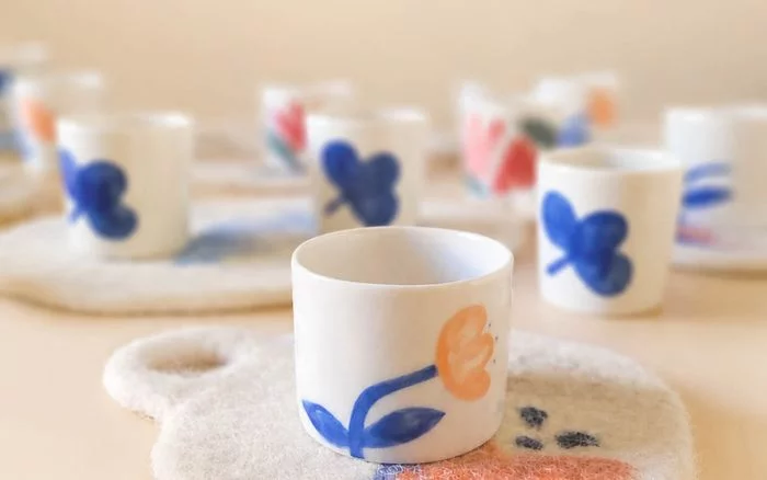 Café Feutré : rencontre porcelaine et feutre