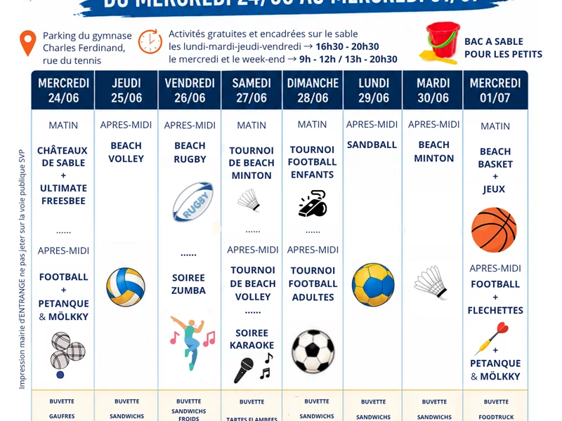 Semaine sable