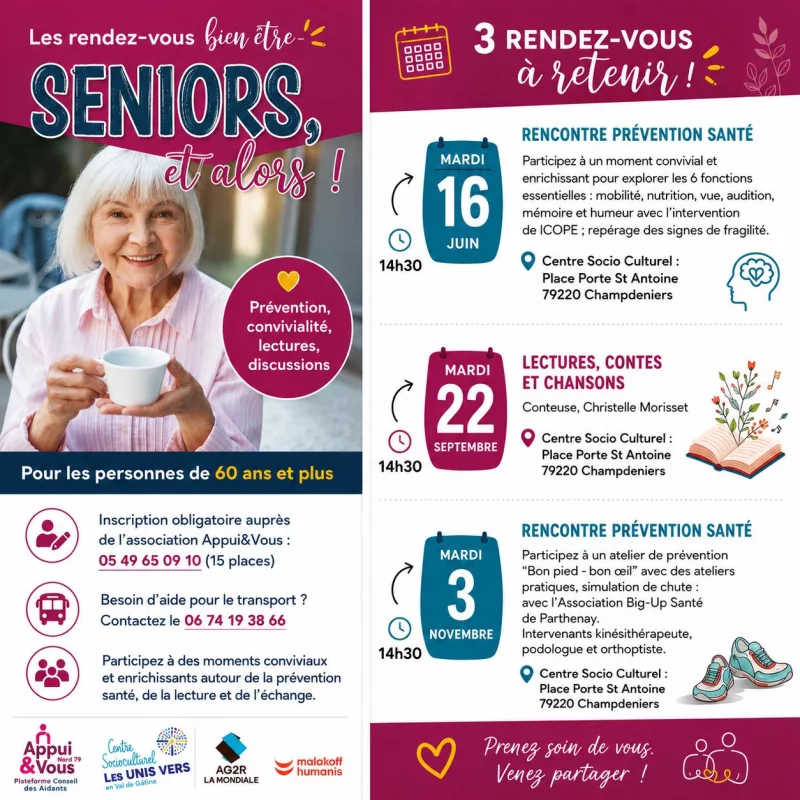 CSC : Les rendez-vous bien être Seniors
