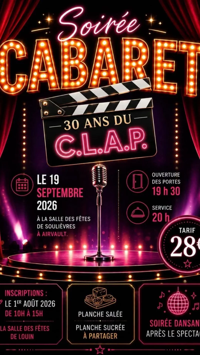 Soirée Cabaret - 30 ans du C.L.A.P