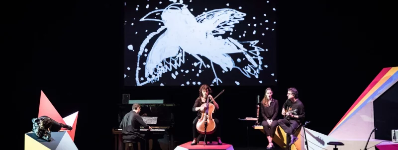 Diffusion Micro-Folie de théâtre  "Le Carnaval des animaux, mise en scène d'Albin de la Simone et Valérie Mréjen, 2018"