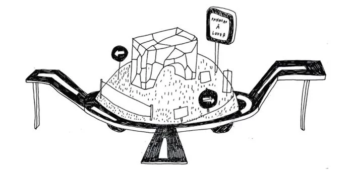 Rond-point portatif