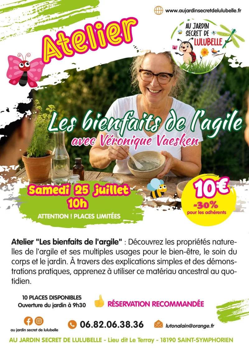 Atelier "les bienfaits de l'argile"