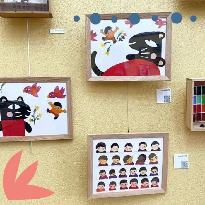 Exposition autour de l'album "Ma mère est une panthère" de Malika Doray