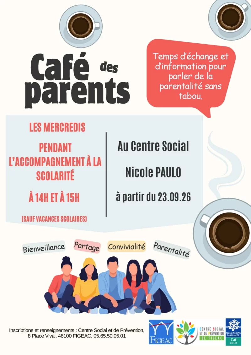 "Café Parents" au Centre Social de Figeac