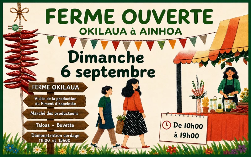 Journée découverte à la ferme okilaua avec marché de producteurs