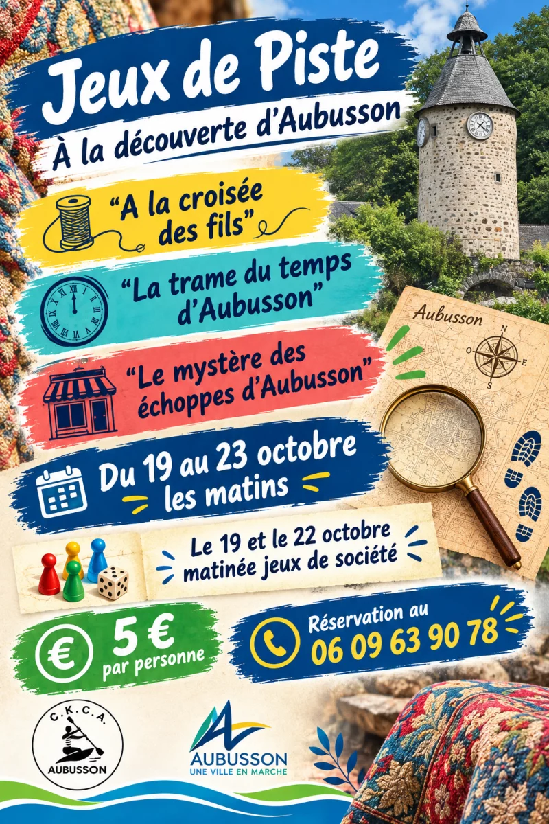 Jeux de piste "À la découverte d'Aubusson"