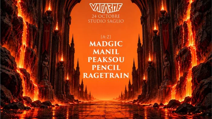 VACARME W/ RAGETRAIN, PEAKSOU, MANIL, PENCIL & MADGIC !
