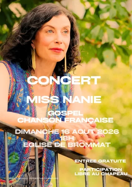 Concert de Miss Nanie à l'église de Brommat