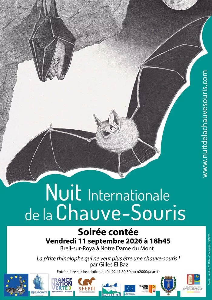 "La petite Rhinolophe qui ne voulait plus être une Chauve-souris" Vendredi 11 Septembre 2026 à Notre Dame du Mont à Breil-sur-Roya