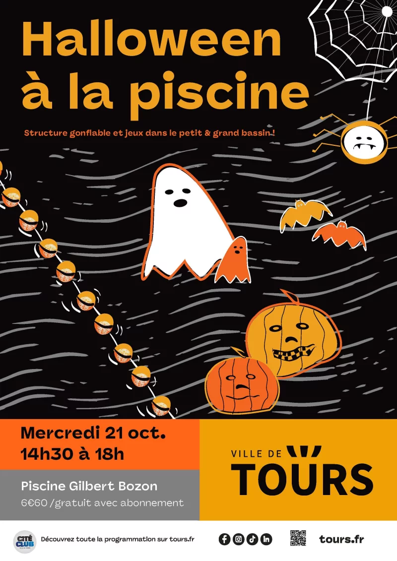 Animation Halloween en piscine