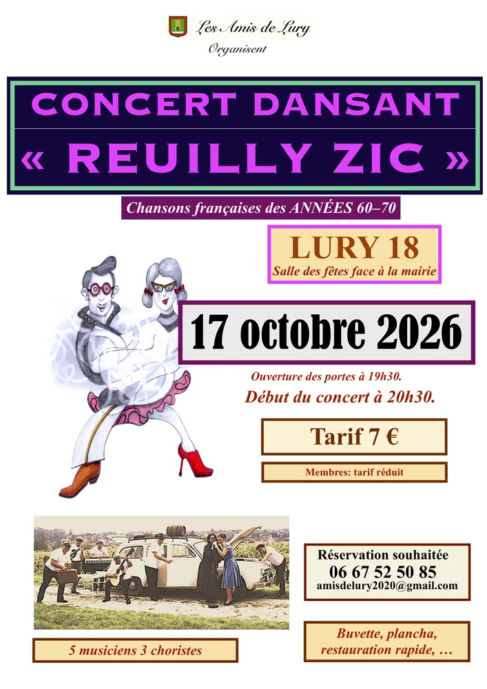 Concert dansant Reuilly zic