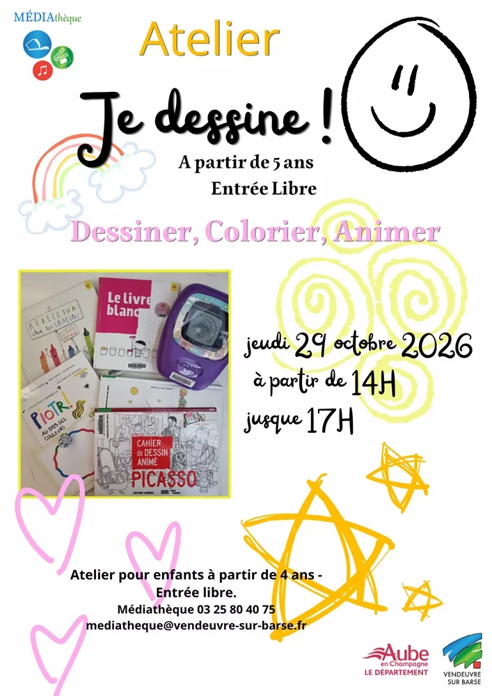 Atelier : Je dessine !