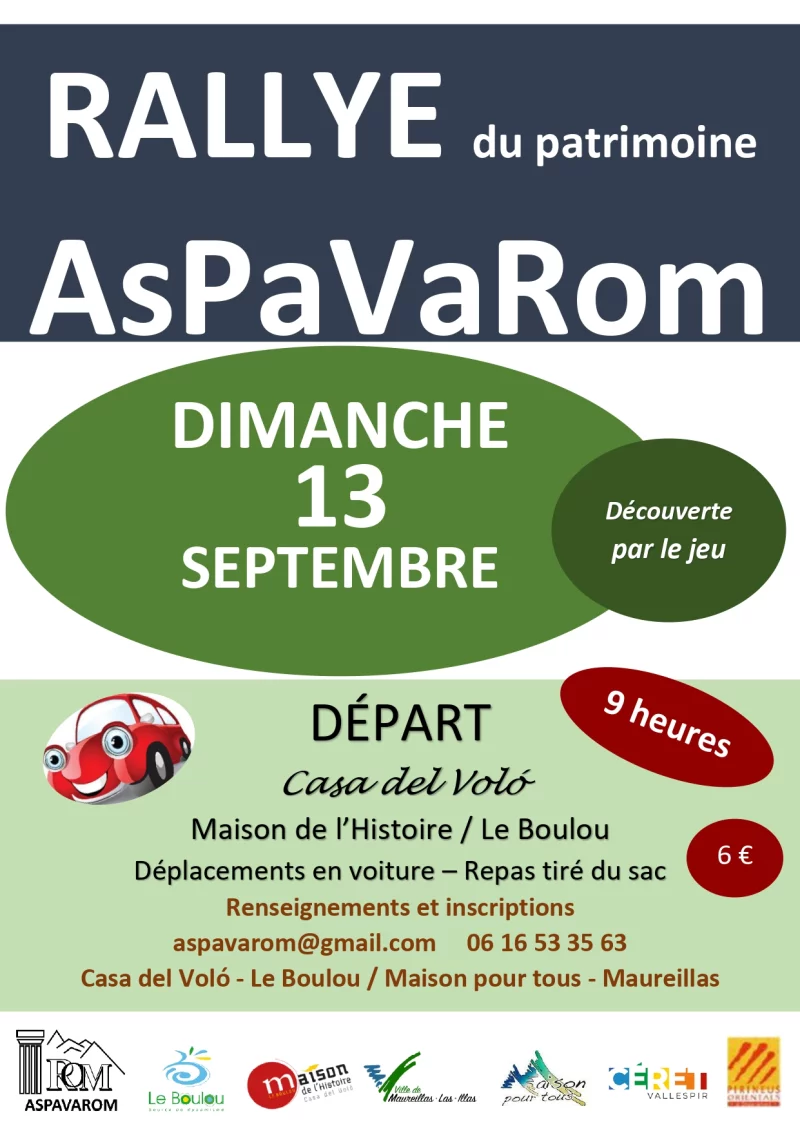 RALLYE DU PATRIMOINE ASPAVAROM
