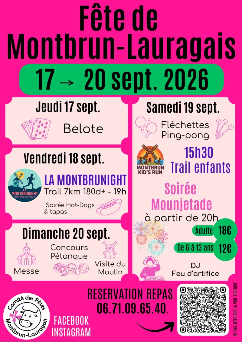 QUATRE JOURS DE FÊTE À MONTBRUN-LAURAGAIS
