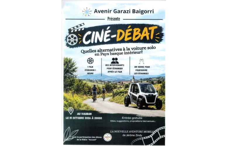 Ciné débat - Quelles alternatives à la voiture solo au Pays basque intérieur ?
