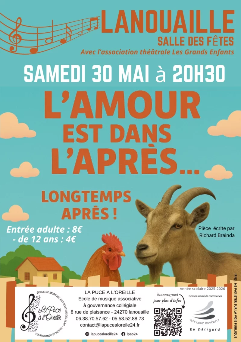 Théâtre - L'Amour est dans l'après... longtemps après !