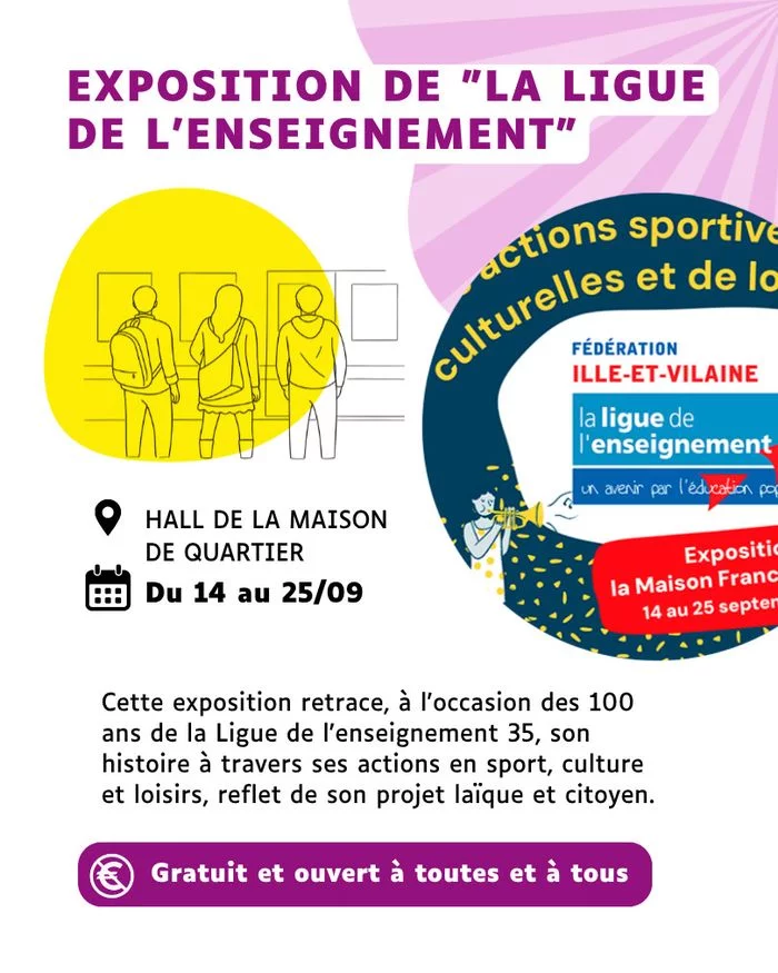 Exposition de "La ligue de l'enseignement"
