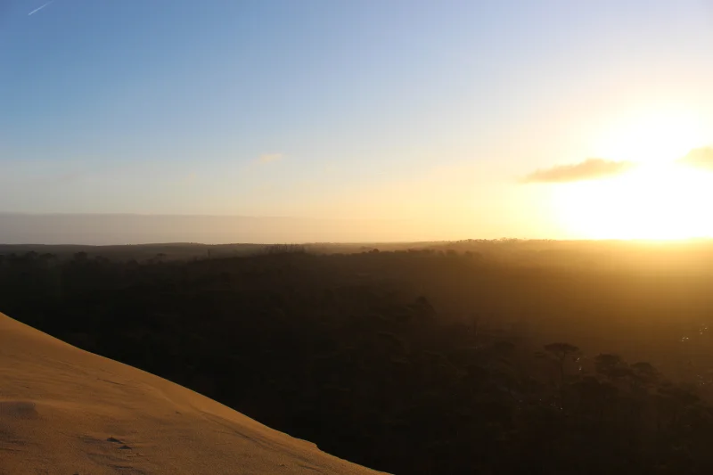 Randonnée sur la Dune du Pilat au lever du soleil
