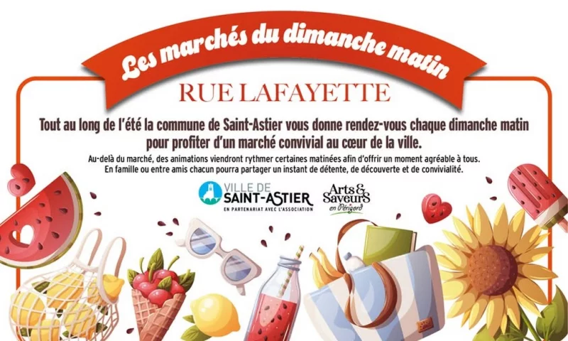 Marché du dimanche à Saint-Astier
