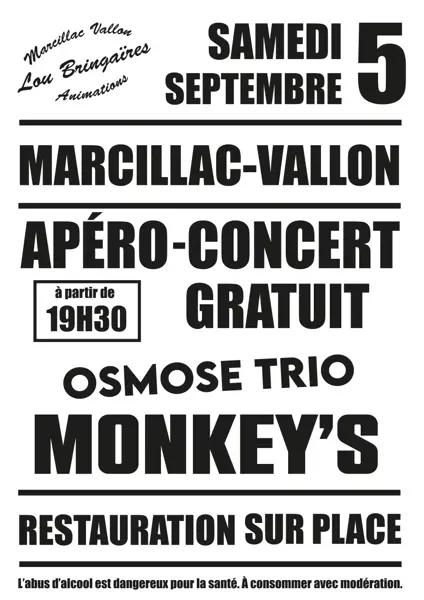 Apéro concert Gratuit