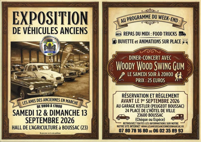 Exposition de véhicules anciens