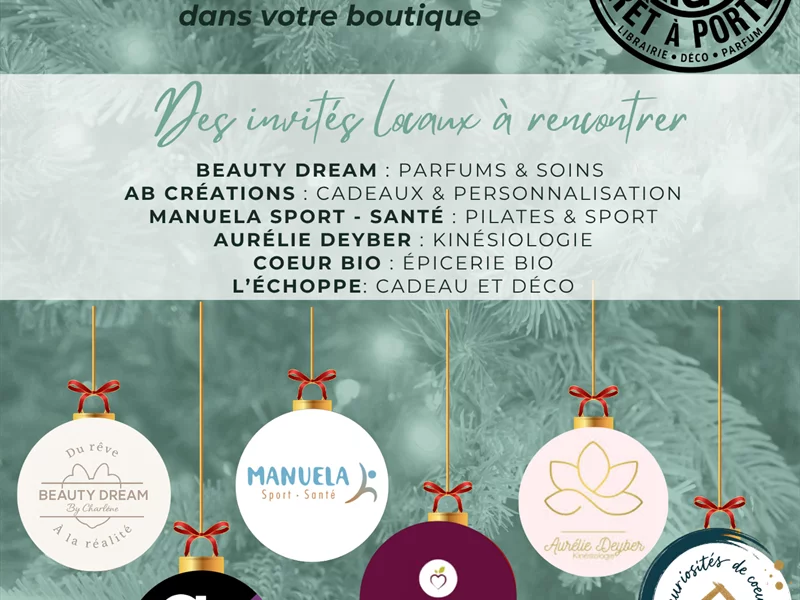 Marché de Noël à la boutique "Au Fil des Saisons"