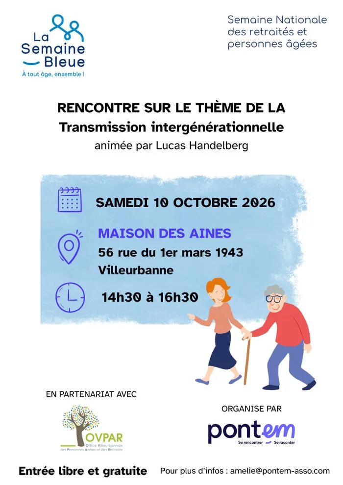 Rencontre sur la transmission intergénérationnelle
