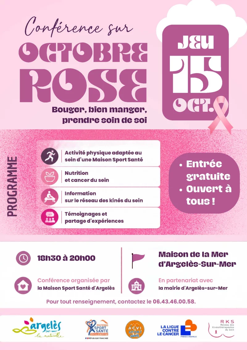 CONFÉRENCE OCTOBRE ROSE