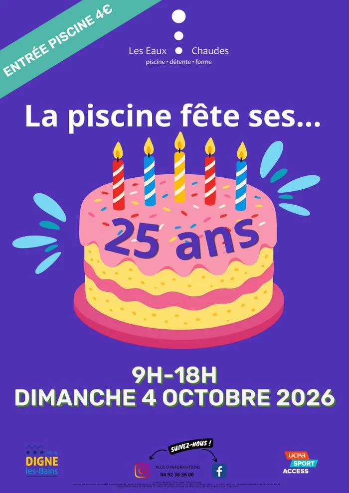La piscine fête ses 25 ans