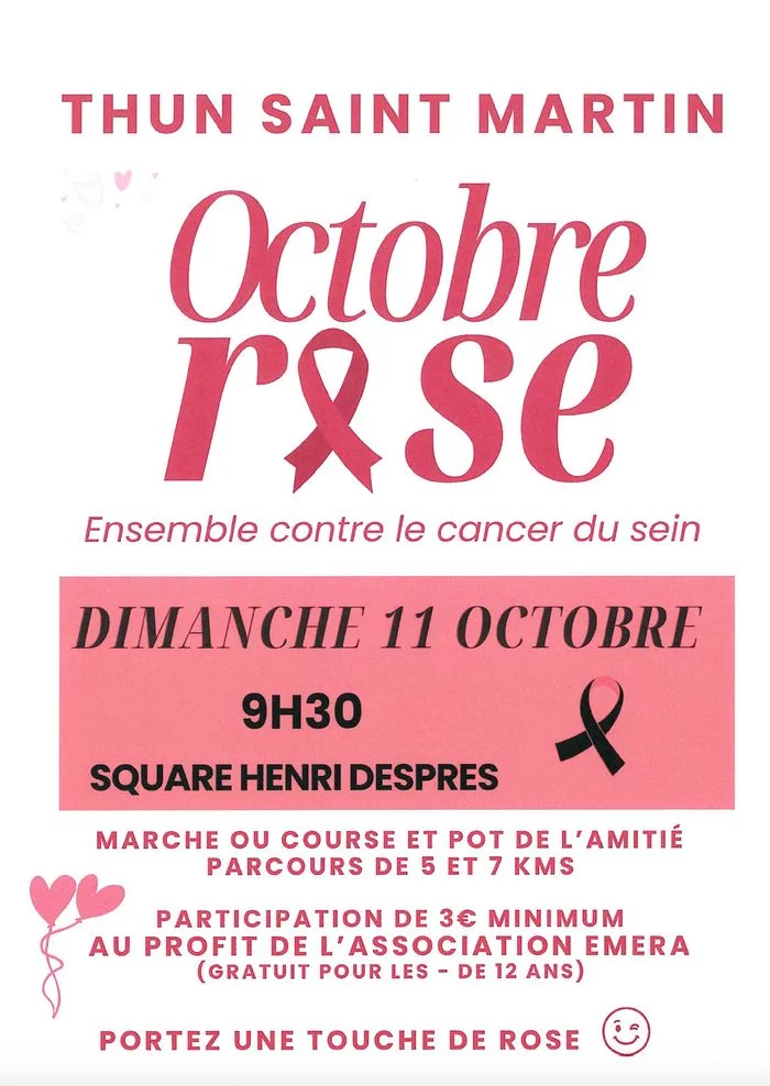 Marche, course et pot de l'amitié 🎀🎗️