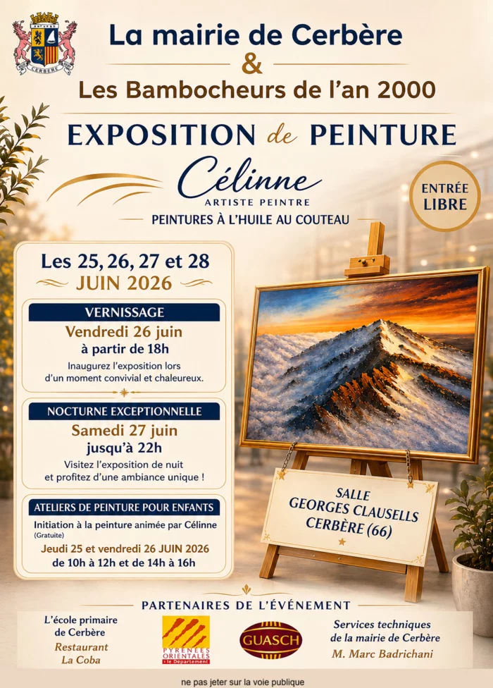 Exposition de peinture au couteau Célinne