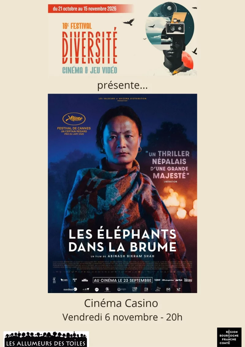 16e Festival Diversité - Cinéma & jeux vidéo - "Les Éléphants dans la brume" - comédie dramatique de Abinash Bikram Shah