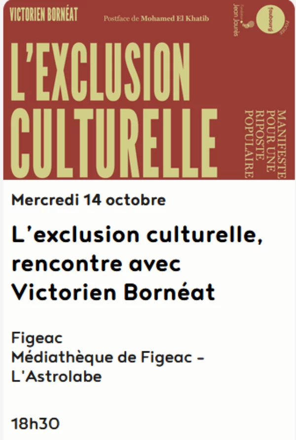 Rencontre médiathèque à Figeac : Victorien Bornéat
