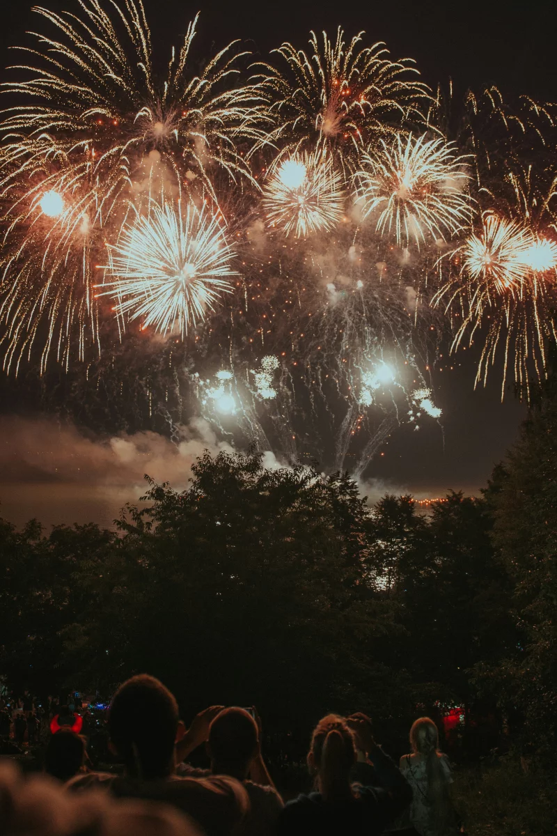 Feu d'artifice du marché des Lutins