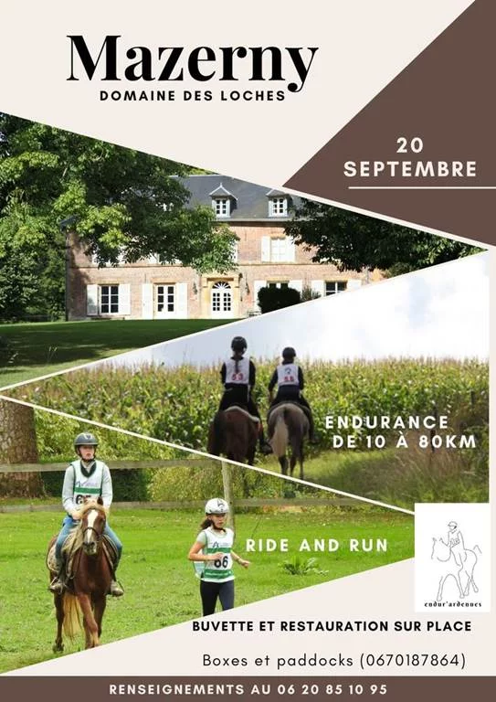 Compétition équestre pleine nature