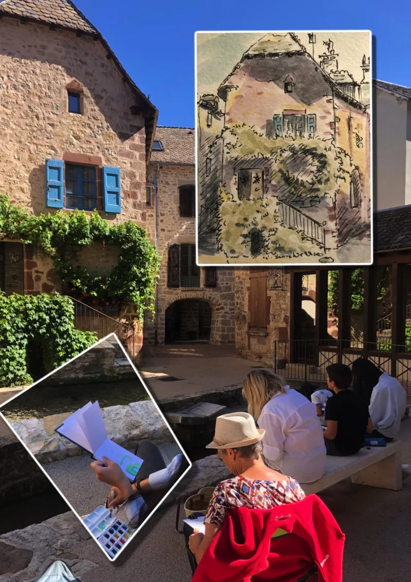 ATELIER CARNET DE VOYAGE : CROQUIS/AQUARELLE